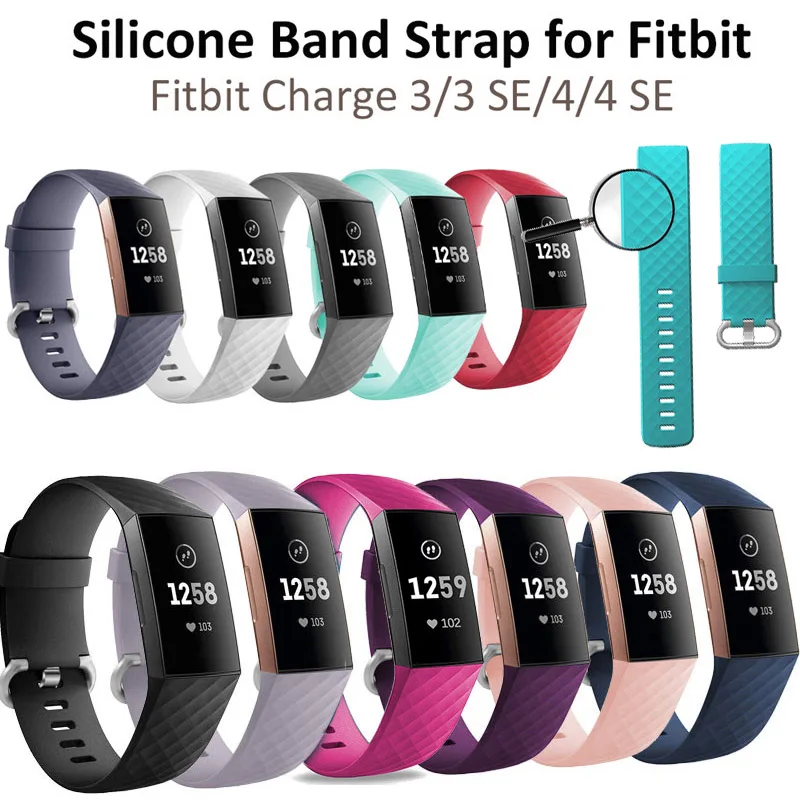 Ремешок для часов Fitbit Charge 3 спортивный сменный Браслет смарт fitbit charge