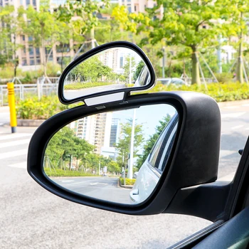 

LEEPEE Adjustable Wide Angle Car Rearview Auxiliary Mirror Car Blind Spot Mirror Convex Rear View Mirror Car-styling