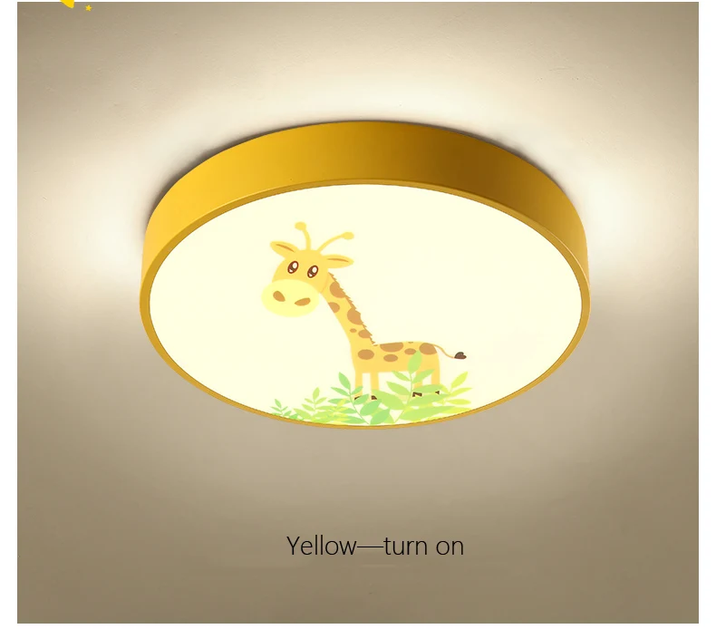 Nordic LED lamp cartoon children bedroom ceiling lamp living room study kindergarten makaron ceiling light 18W