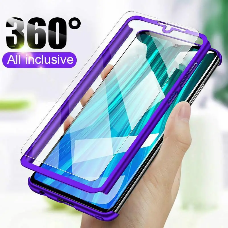 Чехол с полной защитой на 360 градусов для Xiaomi Redmi Note 8 Pro Redmi8 8A Note8T 8Pro ударопрочный