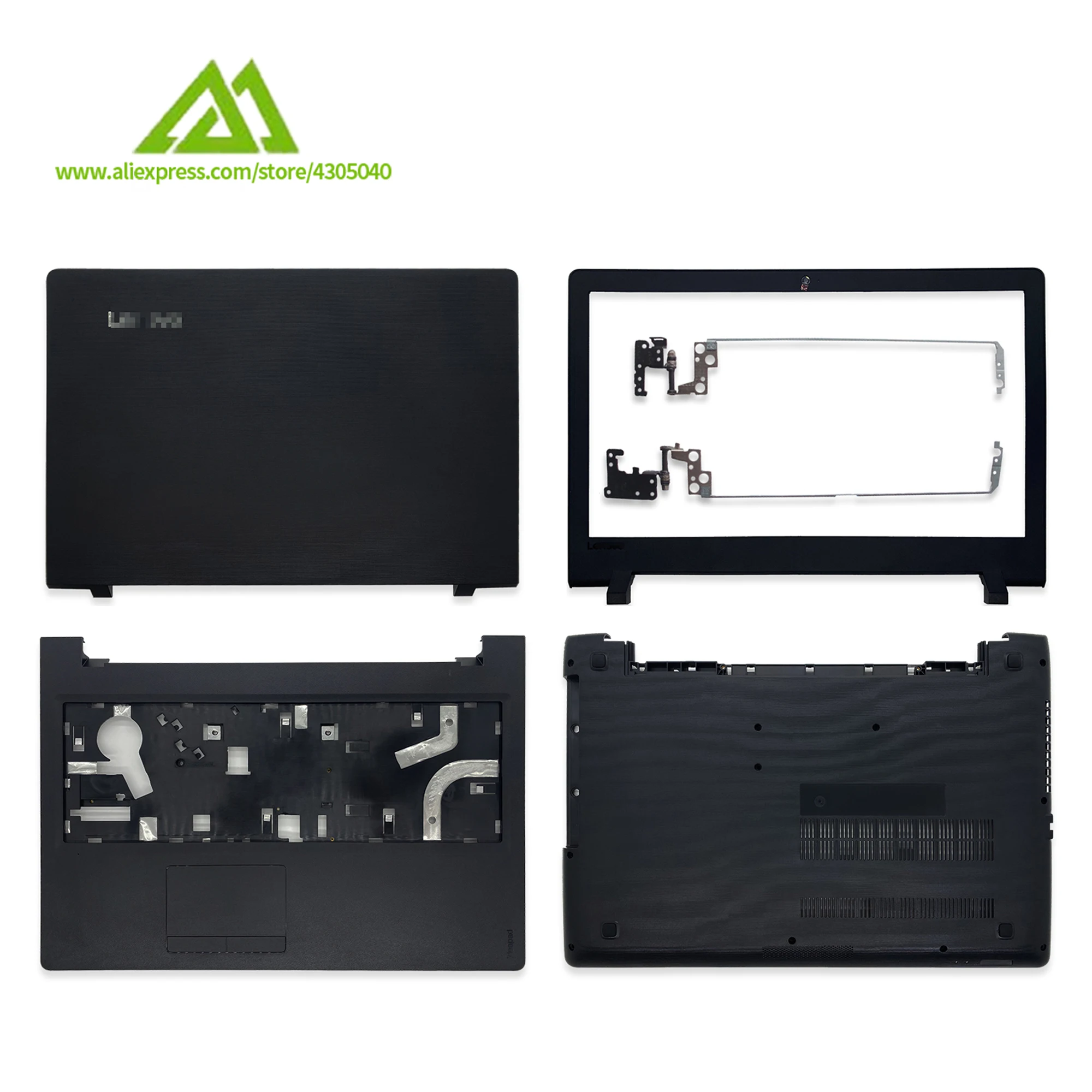 Tanie Nowy dla lenovo ideapad 110-15 110-15ISK 110-15IKB Laptop LCD tylna pokrywa/przednia ramka/zawiasy/podparcie sklep