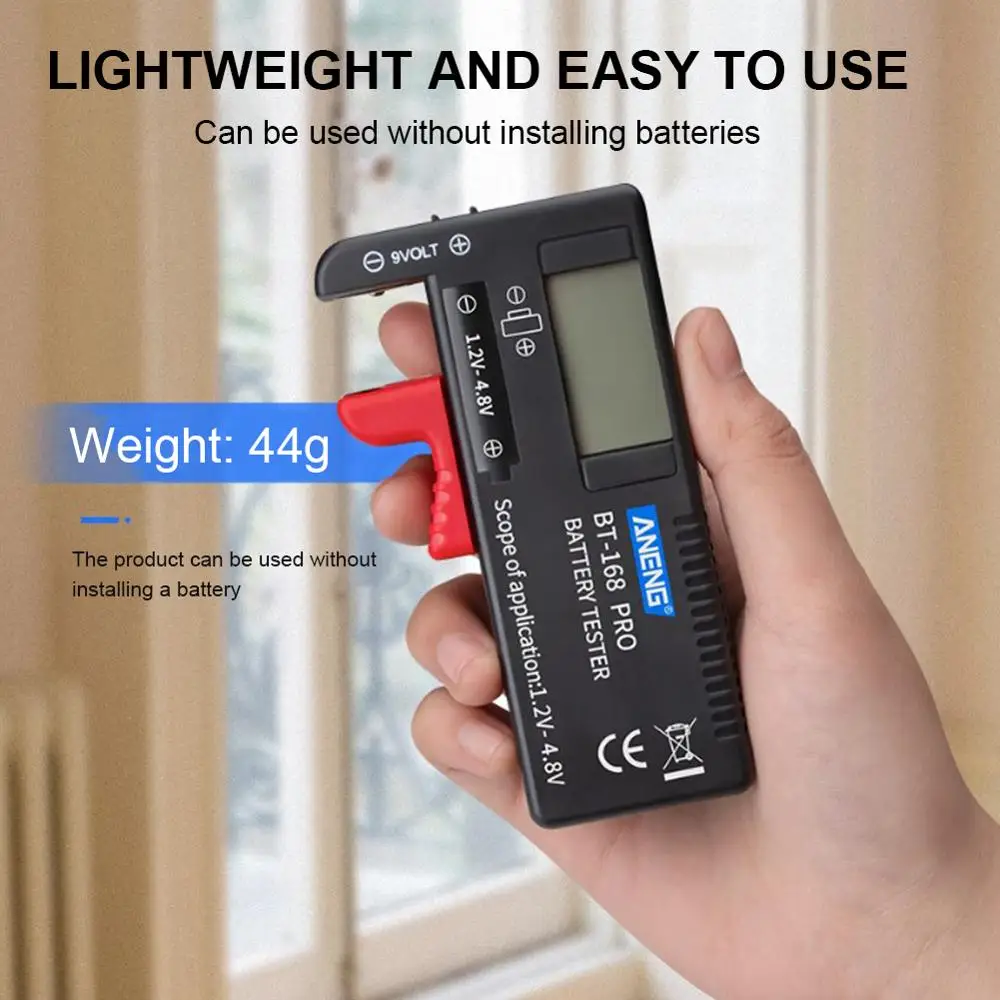 

BT-168 PRO Battery Tester Can Test 18650 Battery Capacity Tester High-Precision Digital Display Battery Measuring Instrument