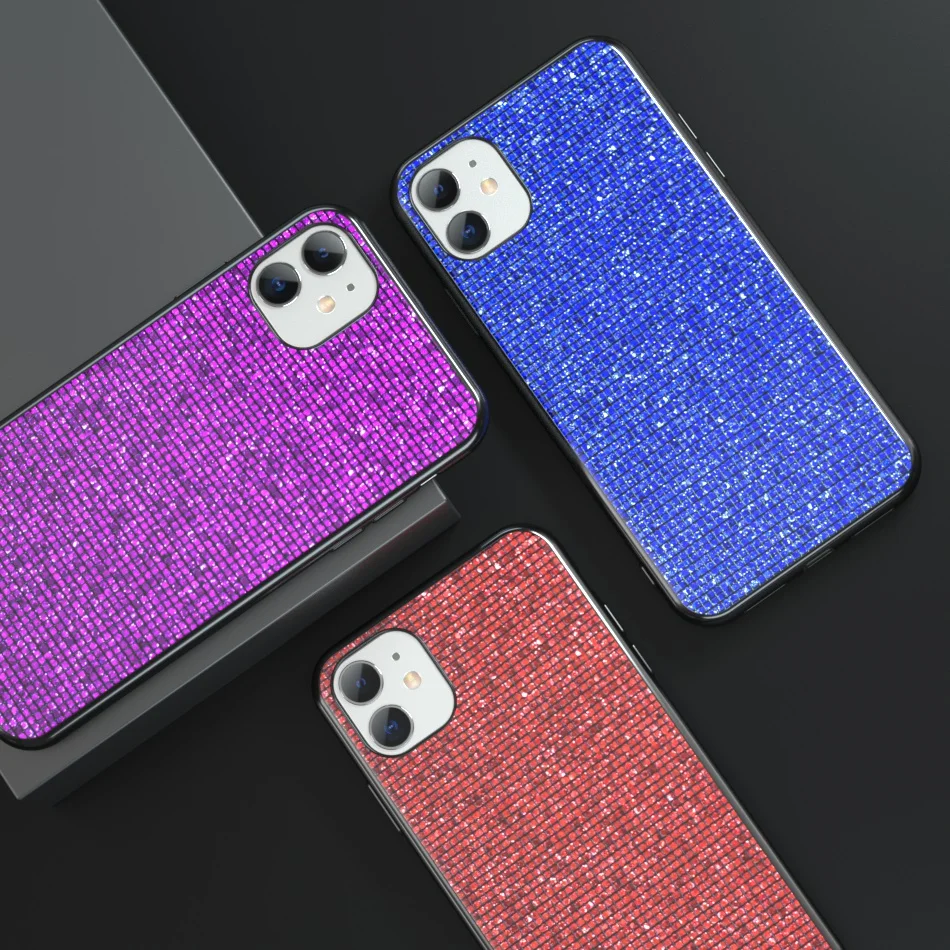 

Glitter Case For iPhone 11 X XS Pro Max Soft SiliconeShinning Bling Case For iPhone 11 8 7 6 6S 5 5S X XR XS Cover