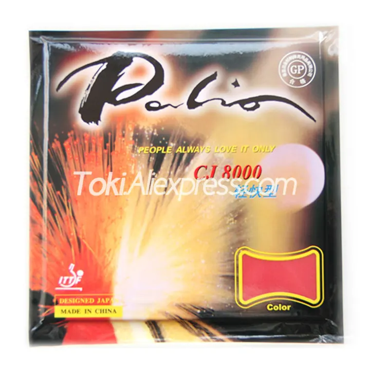 PALIO CJ8000(Sticky, LIGHT& FAST Type) Table Tennis Rubber Palio Ping Pong Sponge