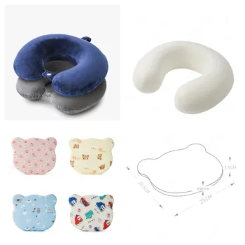 

6pc Christmas gift set Anti Flat Head Baby Pillow Newborn Memory Foam Infant Baby Head Cushion Promotion shaped pillow