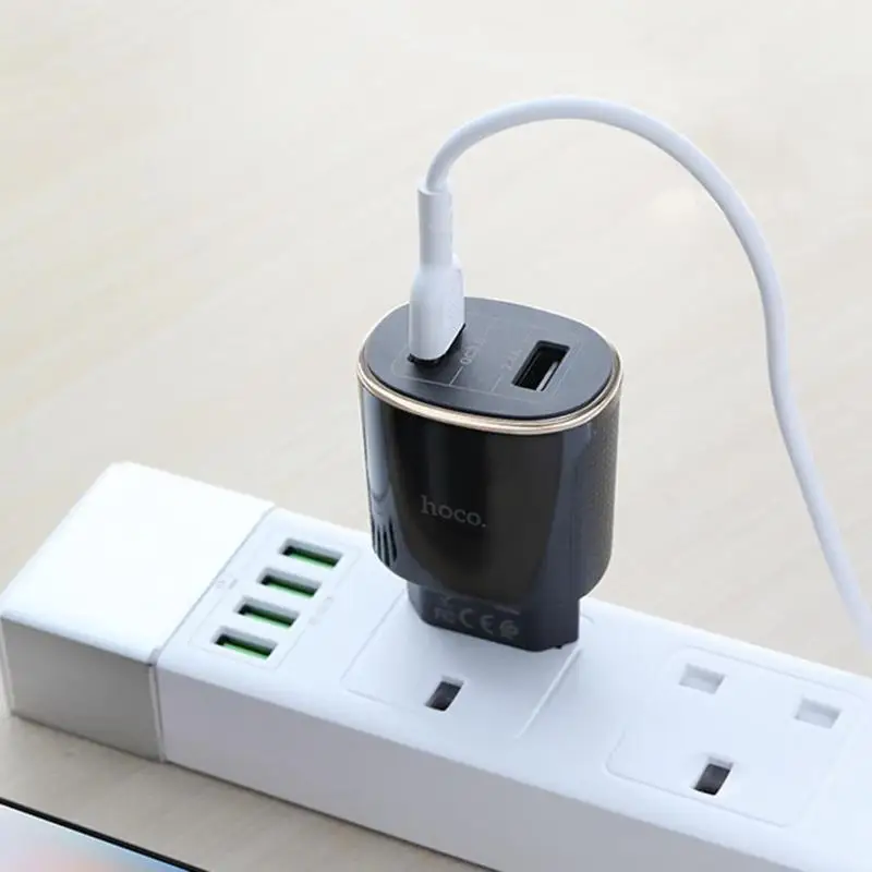HOCO C60A двойной USB настенное зарядное устройство QC3.0 Быстрая зарядка зарядное устройство ЕС/США штекер адаптер Поддержка прямой доставки