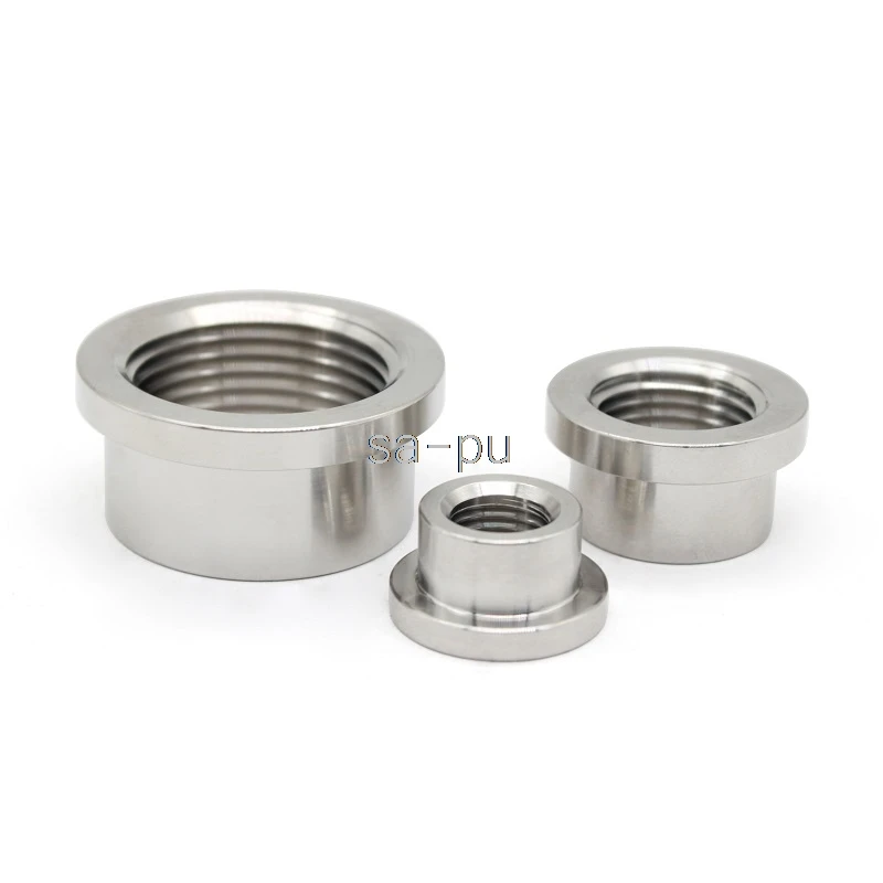 Npt Fêmea de 304 Rosqueado Pisou o Encaixe de Montagem do Bung da Solda para os Permutadores dos Cabeçalhos do Sensor de Oxigênio o2 Aço Inoxidável 1