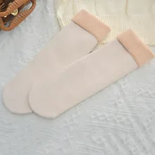 1 шт/PK осень зима женщины утолщаются термо-носки/поддельные меховые носки/бархатные носки