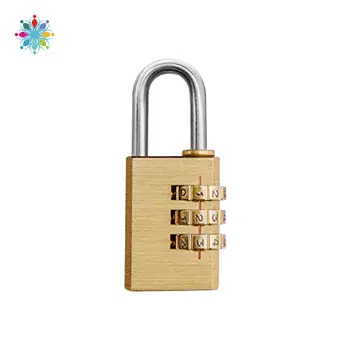 

Premium Combination Lock High Quality Padlock Made Of Robust Brass Household Storage Supplies tls