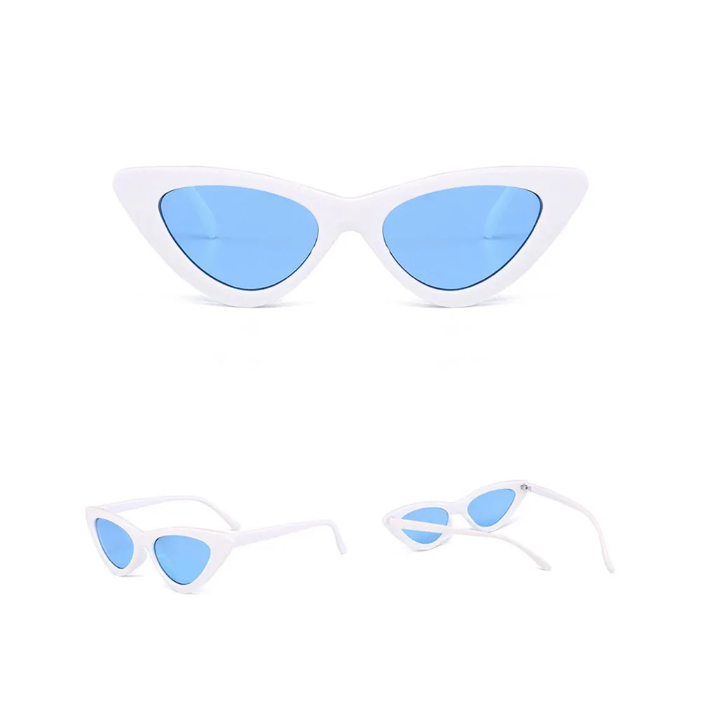 Новинка, кошачий глаз, женские мотоциклетные тонированные цветные линзы, Мужские Винтажные Солнцезащитные очки в форме, женские очки, синие солнцезащитные очки, фирменный дизайн - Цвет: I