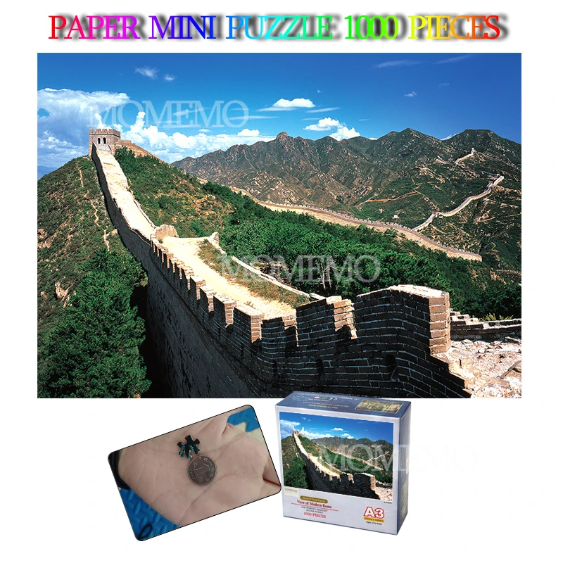 The Great Wall of China 1000 штук фотобумажная головоломка всемирно известный пазл-пейзаж