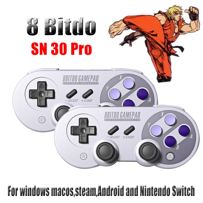 

8Bitdo SN30 Pro SF30 Pro Gamepad for Nintendo Switch macOS Android Controller Joystick Wireless Bluetooth Game Controller