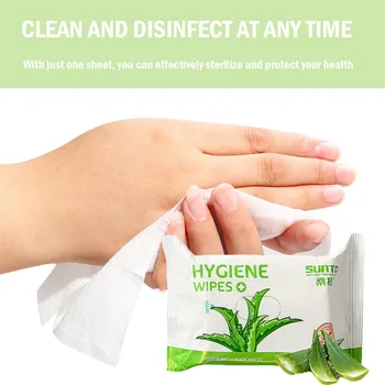 

Portable Disinfection Antiseptic Pads 26PC/Pack Moisturizing Aloe Vera Facial Wipes clean Antibacterial Alcohol Wipes ##3