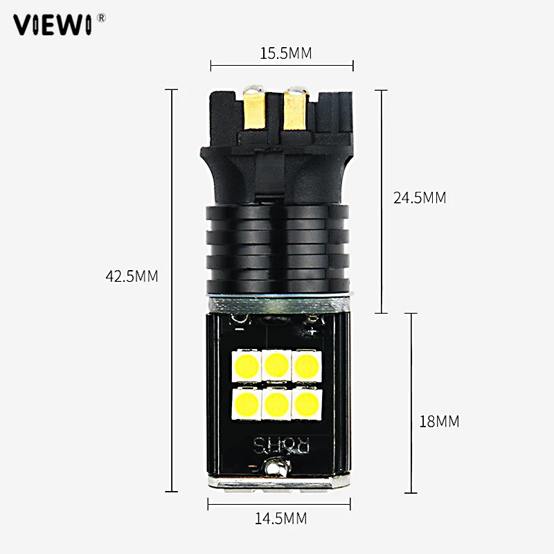 4 шт. дневные ходовые огни PW24W 3030 15smd Golf 7 огни Новые 3 серии вид дневной свет