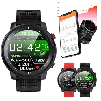 

L15 Smart Watch IP68 Waterproof Heart Rate Blood Oxygen Detection Camera Flashlight Outdoor Smart Watch Full Touch Screen