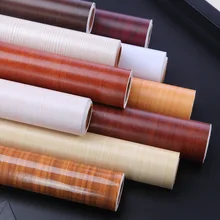 Наклейка под дерево самоклеящаяся Водонепроницаемая Толстая имитация дерева Настенная бумага деревянные двери спальня гардероб клейкая бумага настенная бумага