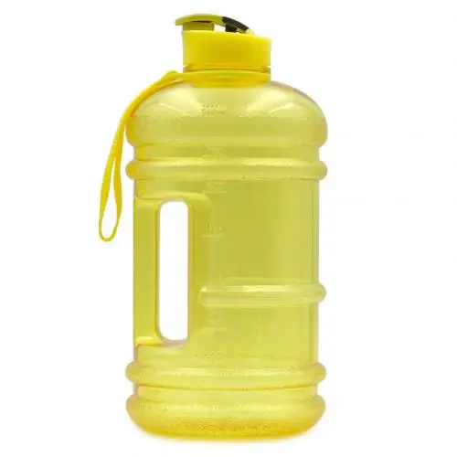 2.2L портативный Открытый путешествия Bpa бесплатно бутылка для воды Тренажерный Зал Фитнес питьевой чайник с ручкой не подходит для горячей жидкости - Цвет: Цвет: желтый