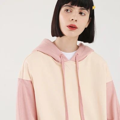 

TANTO 2019 Original Creative Hoodies For Girls Solid Color Hooded Tops Women's Sweatshirt Long-sleeved Early autumn thin Coat