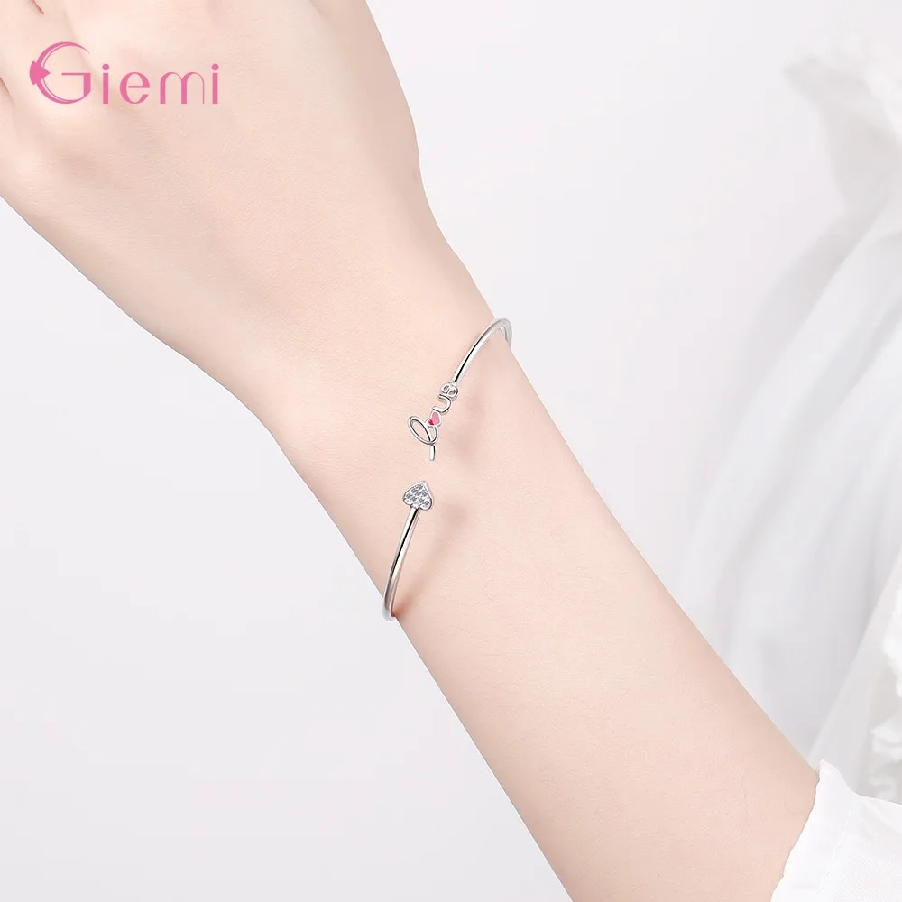 Butterfly Dragonfly Heart Charm Bangles 925 Sterling Silver Bracelets For Women Crystal Cuff Bracelet Zircon Jewelry Butterfly Dragonfly Heart Charm Bangles 925 Sterling Silver Bracelets For Women Crystal Cuff Bracelet Zircon Jewelry