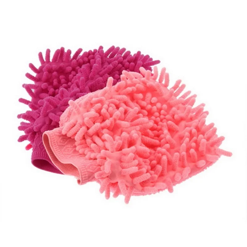 Microfiber Chenille Car Wash Glove Soft Cloth Mitt For Car Washing And Household Cleaning