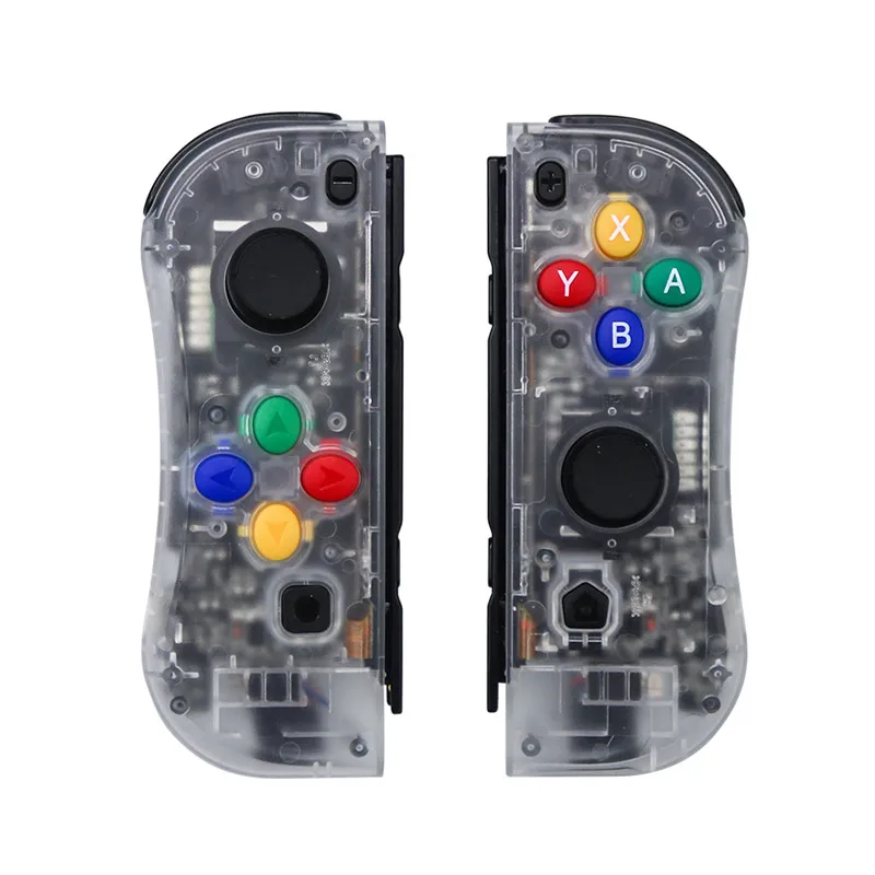 For Nintendo Switch Joy-con Console wireless Bluetooth controller Gamepads NS Joystick Joycon Controller Left Right Grip Handle - Цвет: transparent