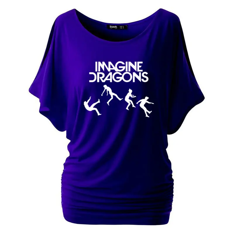 Women's IMAGINE DRAGONS T-Shirt – Cotton Casual Funny Shirt for Ladies | Short Sleeve Woman Tops Tee | Hipster T-Shirts image 5