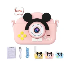 Appareil photo à double prise de vue pour enfants, appareil photo numérique pour bébé, caméra vidéo HD 1080P, jouet pour enfants, cadeau d'anniversaire pour filles et garçons