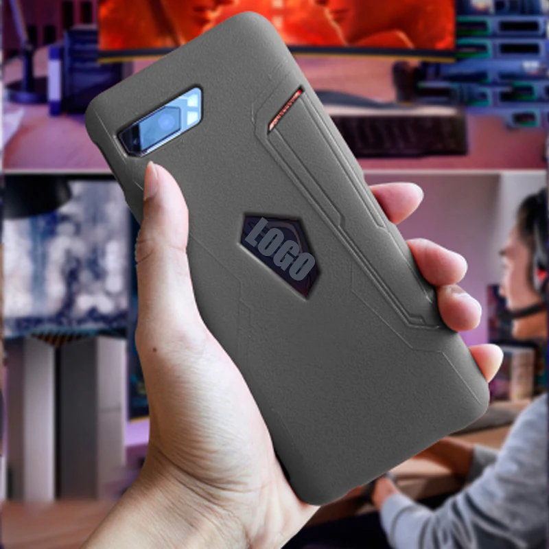 Серый Для Asus ROG Phone 2 ZS660KL чехол 6,59 дюймов Ультратонкий Мягкий ТПУ силиконовый тонкий матовый чехол для ROG Phone II 2 - Цвет: Серый