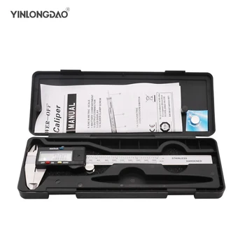 

YINLONGDAO Metal 6-Inch 150 mm Digital Vernier Caliper Micrometer Gage Widescreen Electronic Accurately Measuring Hand Tool Set