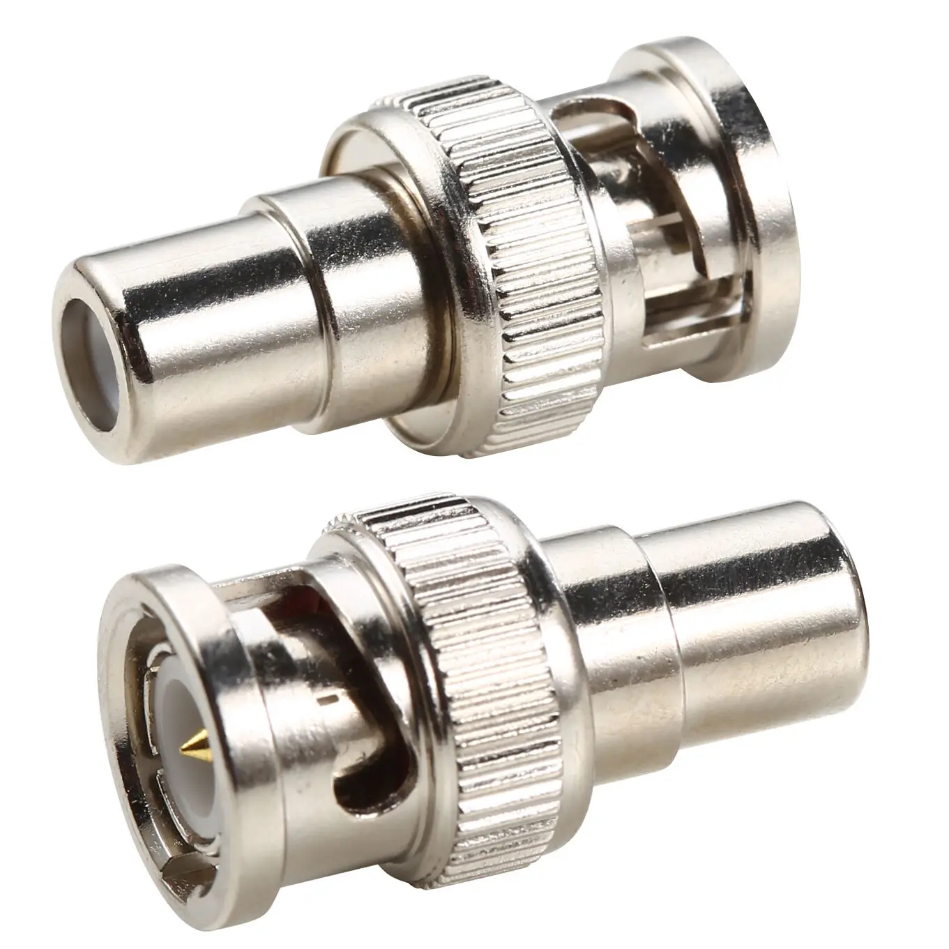 10pcs BNC Male To RCA Female Connector Adaptor Balun Jack Plug Coax for Security System Video CCTV Camera