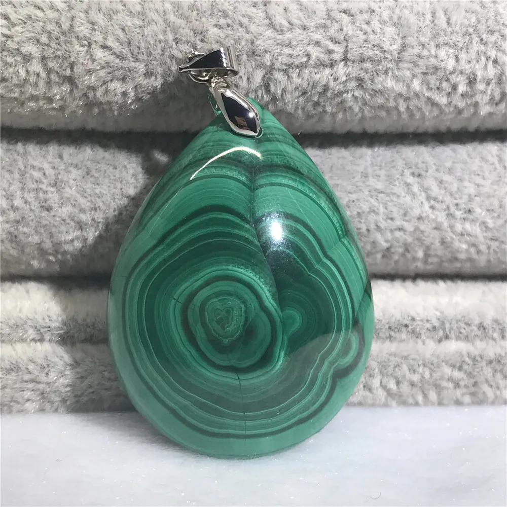 Натуральные зелёные малахитовые ювелирные изделия с кулоном для женщин кристалл