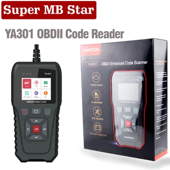 

New YA301 OBDII/EOBD Code Reader OBD 2 USB Update Auto Diagnostic Tool Support graph datastream car obd2 scanner PK KW850 ELM327