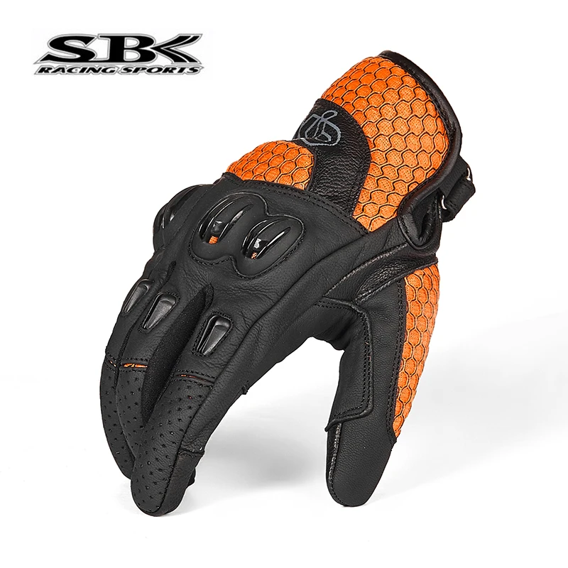 SBK Перчатки для мотоциклистов мужские гоночные для верховой езды дышащие весенние и осенние модели женские анти-осенняя одежда модели с сенсорным экраном
