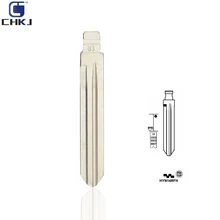 CHKJ 1 шт. Универсальный пустой корпус для дистанционного ключа HYN14RFH No.33 ключ лезвие для H-yundai акцент для Kia флип ключ лезвие 33# Замена Fob