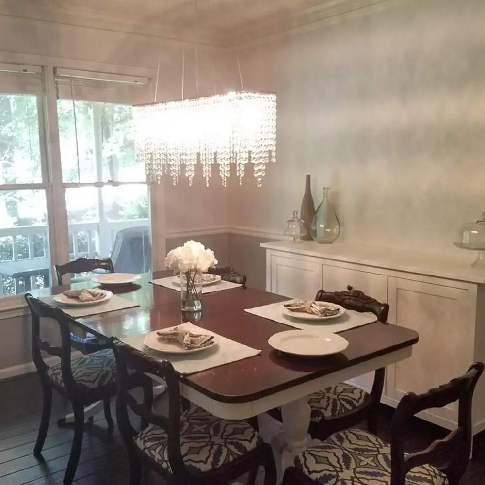 Современные хрустальные люстры столовая современные светодиодные хрустальная