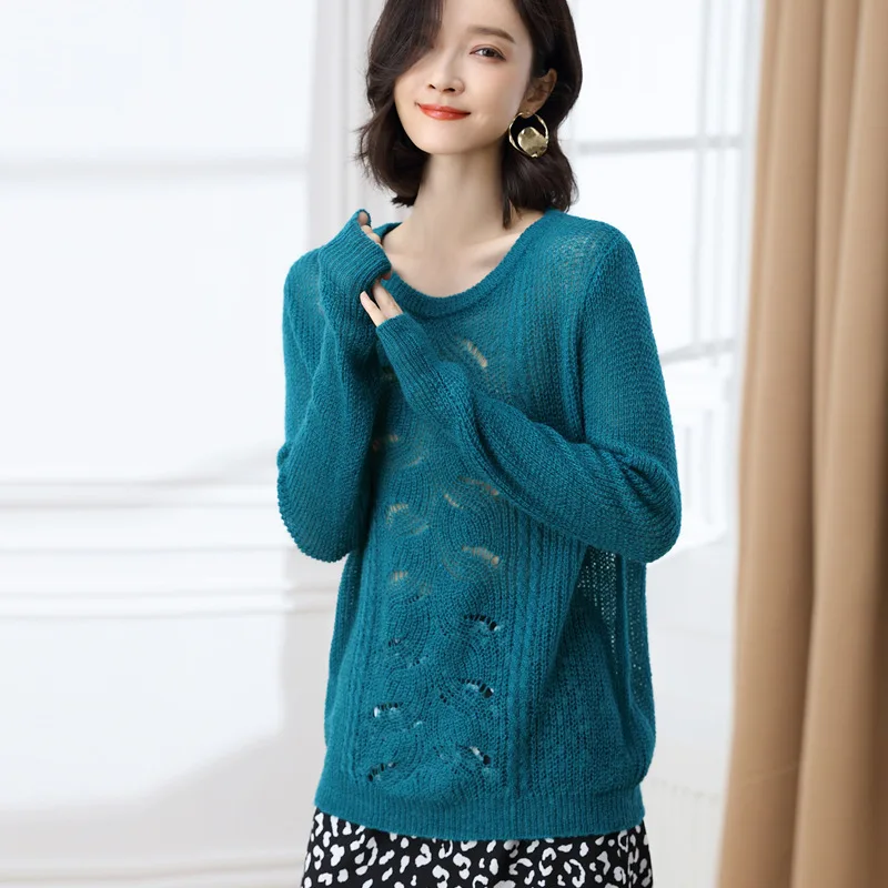 2020 Spring Casual THin Purple Color Sweater Woman Lazy Wind Hollow Out Thin Pullover Loose Mohair Knitting Tees Female 2020 Spring Casual THin Purple Color Sweater Woman Lazy Wind Hollow Out Thin Pullover Loose Mohair Knitting Tees Female