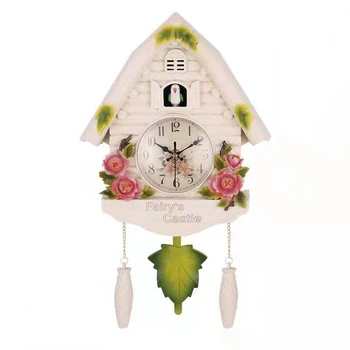 

Cute Bird Wall Clock Cuckoo Alarm Clock Cuckoo Clock Living Room Watch Brief Children Bedroom Decor Home Day Time Alarm Clocks A