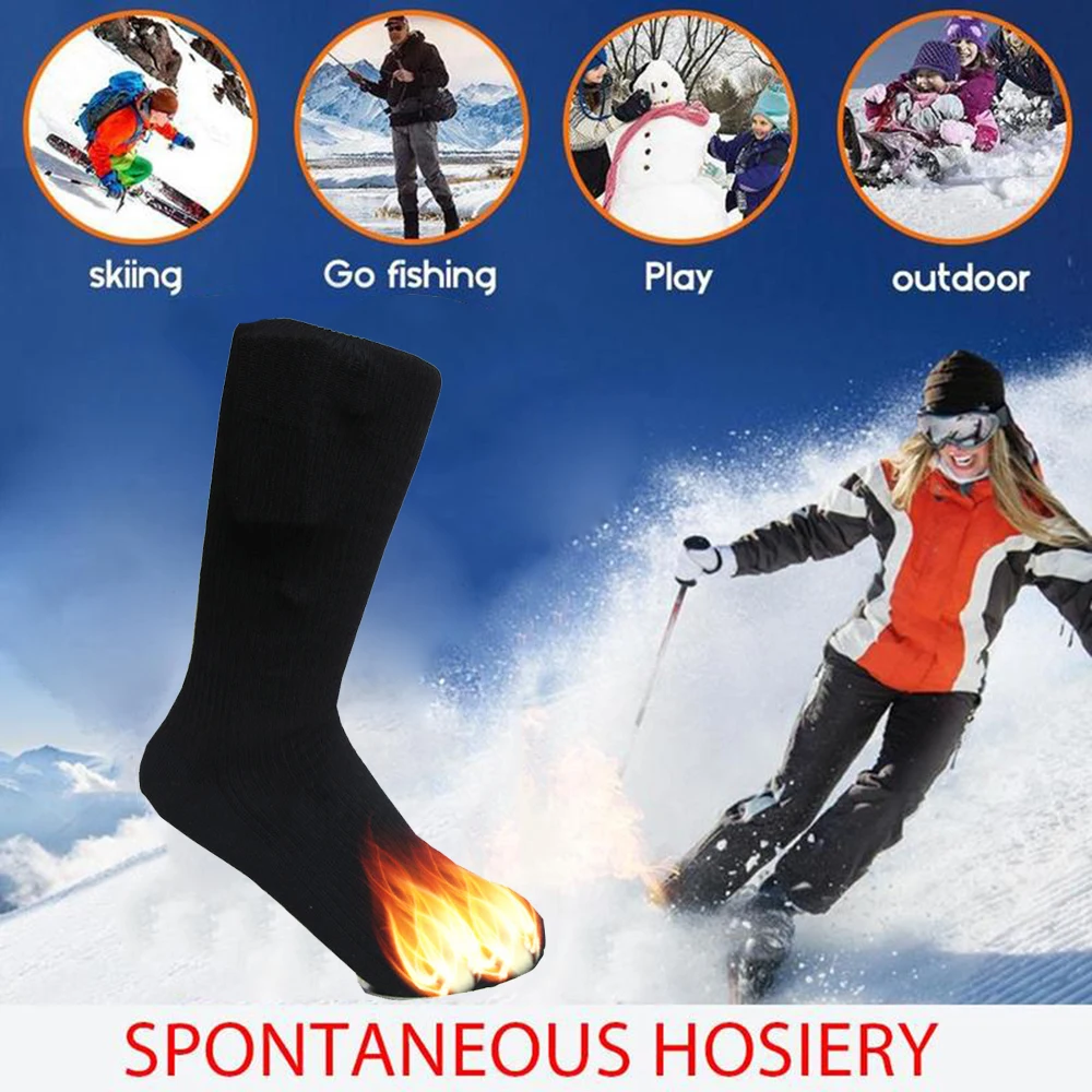 

winter Warm cotton socks Electric socks heated socks charging Heating socks Toe instep area fever Outdoor camping hiking socks