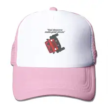 Плохие решения делают хорошие истории сетки Бейсбол шапки Кепка-тракер в стиле унисекс, Стиль Шапки розовый