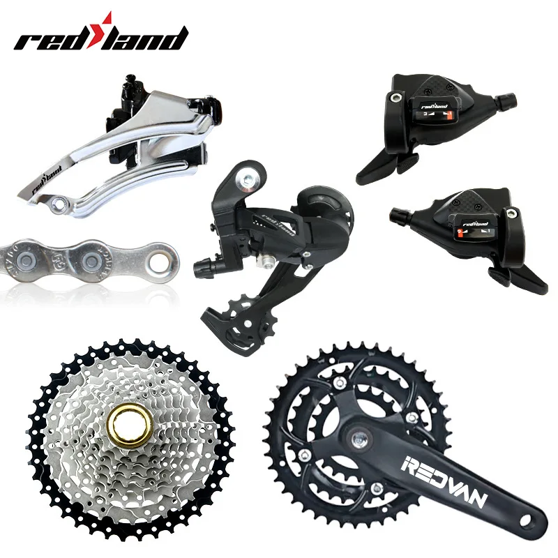 

Mountain Bike 27 Speed Variable Speed Suite Folding Road Bike Front And Back Datangler 9 Sufei round Crankset Chain
