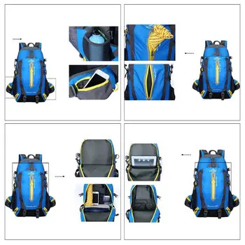 

40L Waterproof Tactical Backpack Hiking Bag Cycling Climbing Rucksack Laptop Backpack Travel Outdoor Bag Men Women Sports Bag