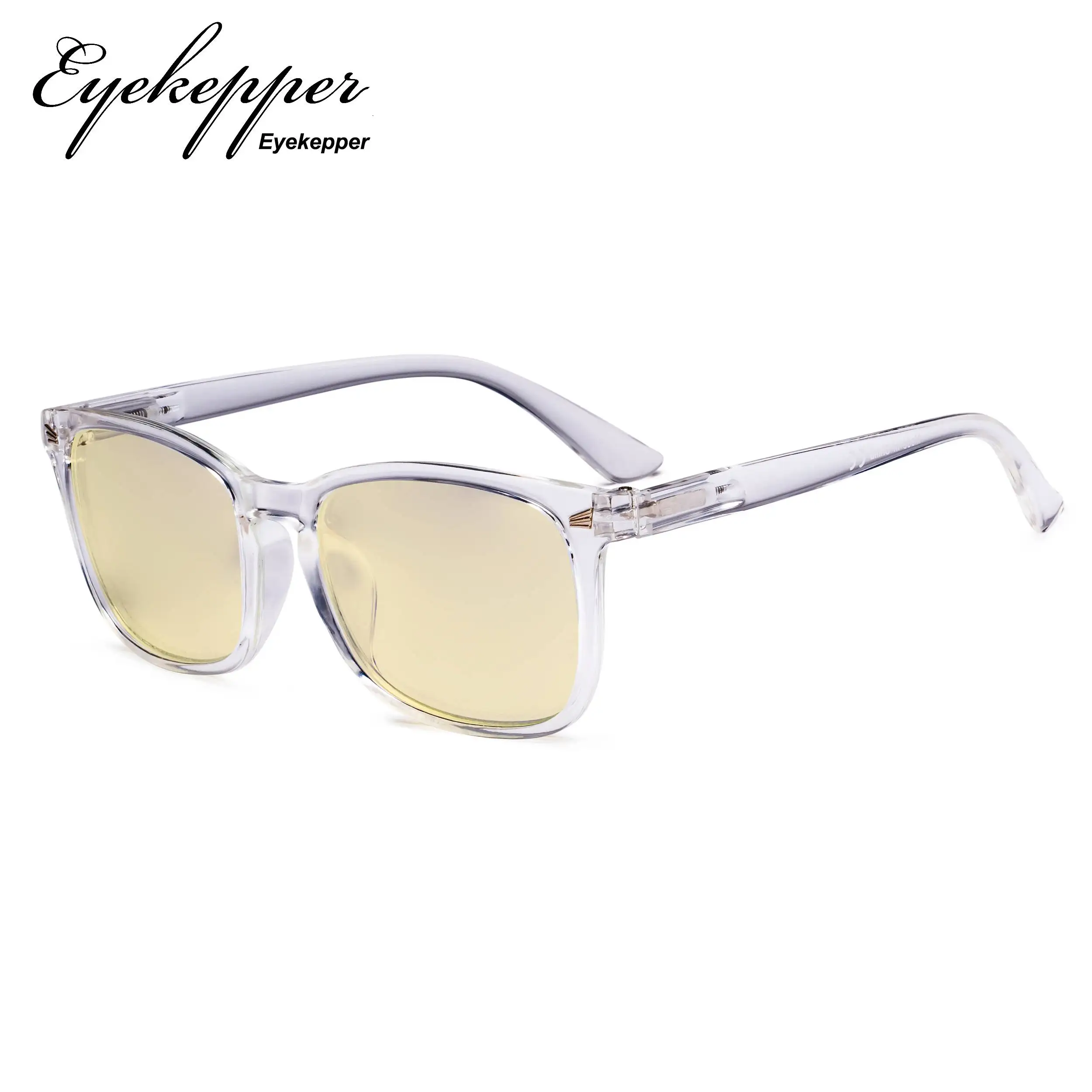 TMCGT1801 Eyekepper, синий светильник, блокирующие очки с желтым тонированным фильтром, квадратные линзы для женщин