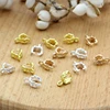 50pcs/lot 8x10mm Leaf Pendant Clasps Hook Bails Clips Connectors For Jewelry Making DIY Necklace Pendants Clasp ► Photo 2/6