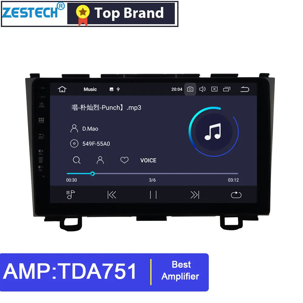 Android 9,0 2.5D ips " gps Радио автомобильный dvd-плеер для Honda CR-V 2007-2011 головное устройство автомобиля gps DVD мультимедиа DSP SWC 4 Гб+ 64 ГБ