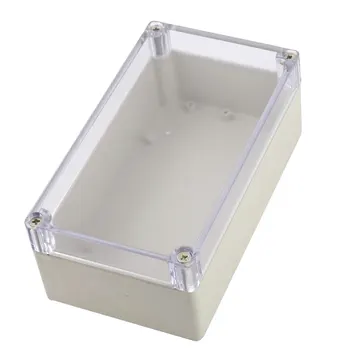 

uxcell 158mm x 90mm x 60mm Dustproof IP65 Clear Cover Plastic Sealed DIY Junction Enclose Box Power Protection Case