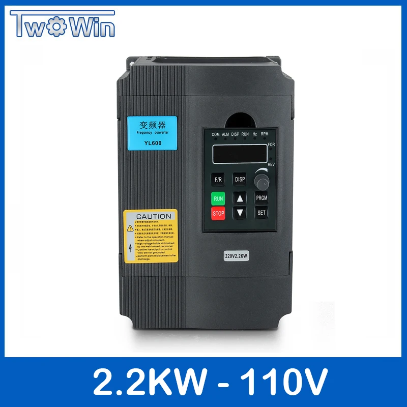 Twowin 1.5KW 2.2KW 220V однофазный инвертор вход VFD 3 фазы преобразователь выходных частот