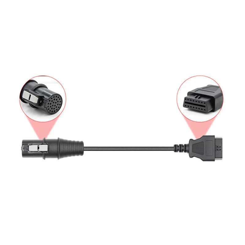 Грузовик кабель OBD1 к OBD2 для Iveco 30Pin папа к OBDII 16Pin