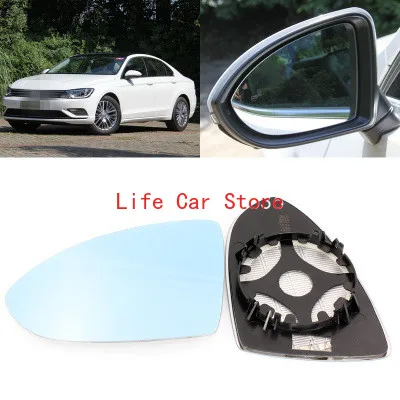

For Volkswagen Lamando large vision blue mirror car rearview mirror heating modified wide-angle reversing lens