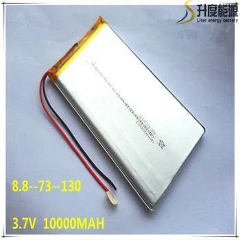 

rechargeable lipo battery cell 3.7 V 8873130 10000 mah tablet battery brand tablet gm lithium polymer battery Free shipping
