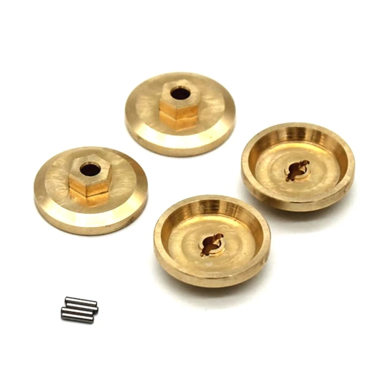 4Pcs Heavy Duty Brass Wheel Hex Adapter Counterweight for 1/18 FMS Toyota Fj Cruiser Land RC Car Upgrade Parts | Игрушки и хобби
